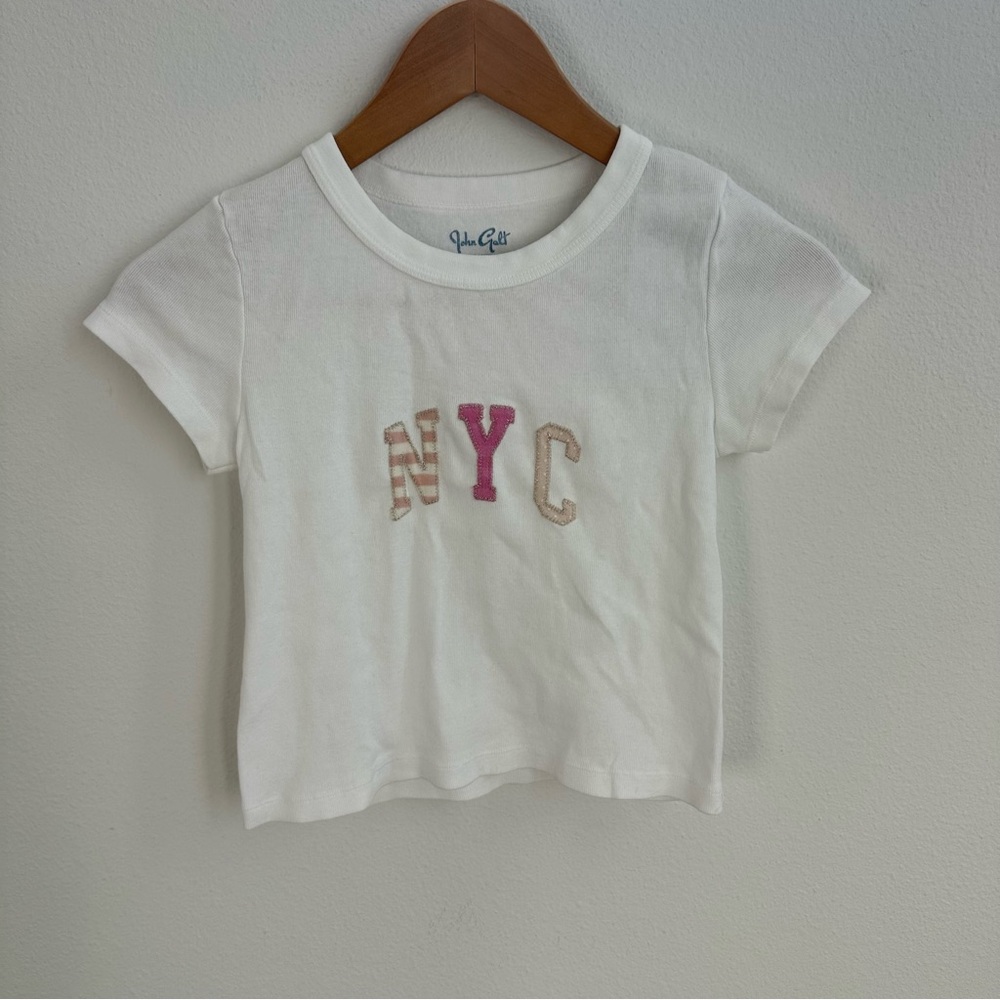 White John Galt NYC baby tee